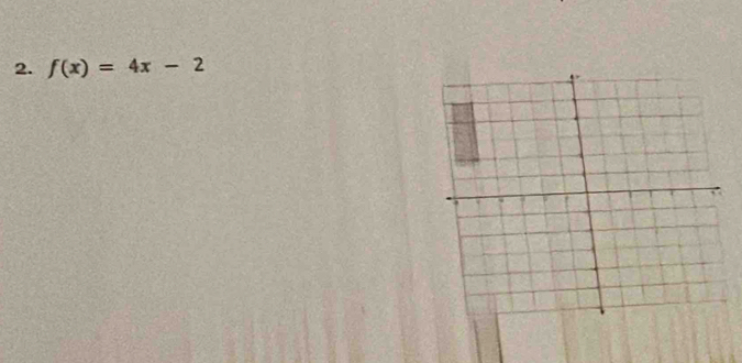 f(x)=4x-2