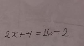 2x+y=16-2