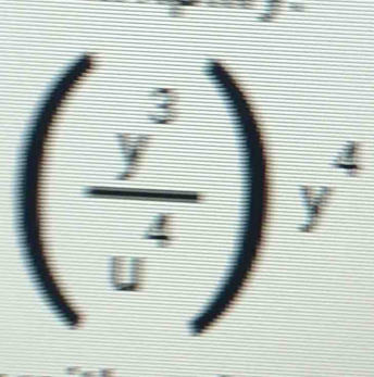 (frac v^(frac 3)2^(y^4)endpmatrix y^4