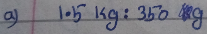 ay
1.5kg:350kg