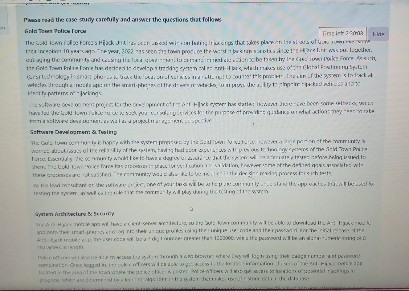 Solved: Please read the case-study carefully and answer the questions ...