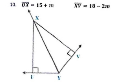 overline UX=15+m overline XV=18-2m
X
v
U Y