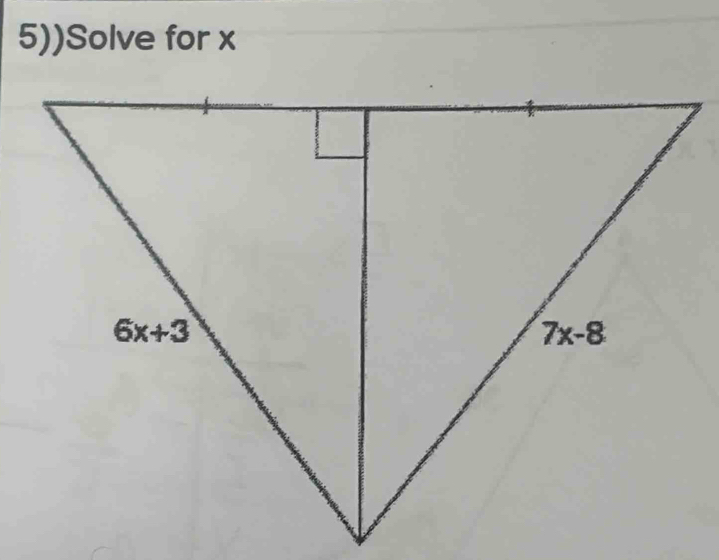 5))Solve for x