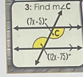 3: Find m∠ C