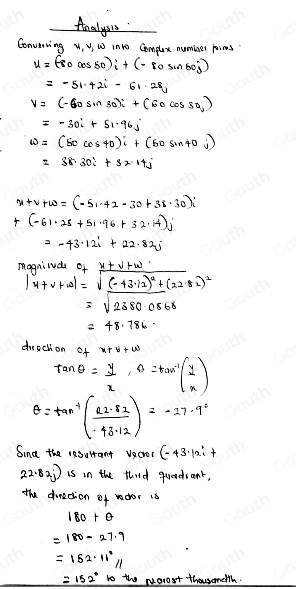 solved-vectors-u-v-and-w-are-shown-in-the-graph-what-are-the