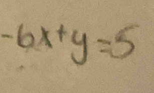 -6x+y=5