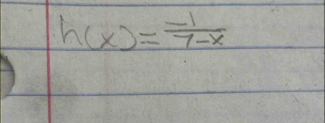 h(x)= (-1)/7-x 