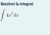 Resolver la integral:
∈t 4x^7dx