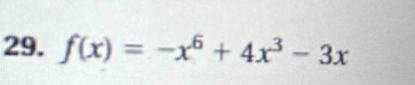 f(x)=-x^6+4x^3-3x