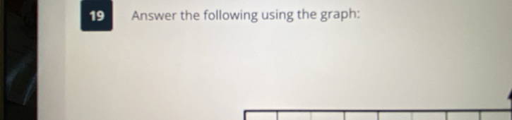 Answer the following using the graph: