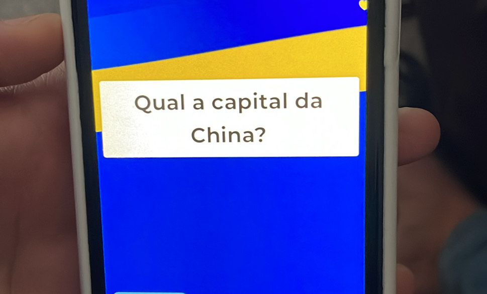 Qual a capital da 
China?