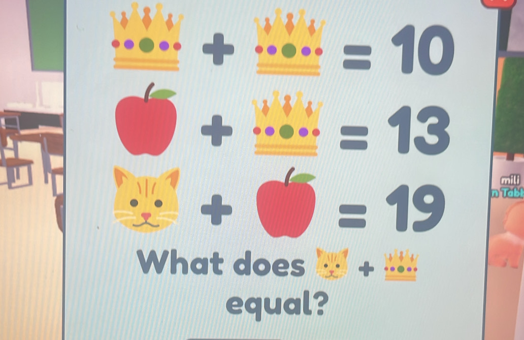  4/7 
_ =10
_ =13
=19
nTa b 
What does +_ 
_ 
equal?