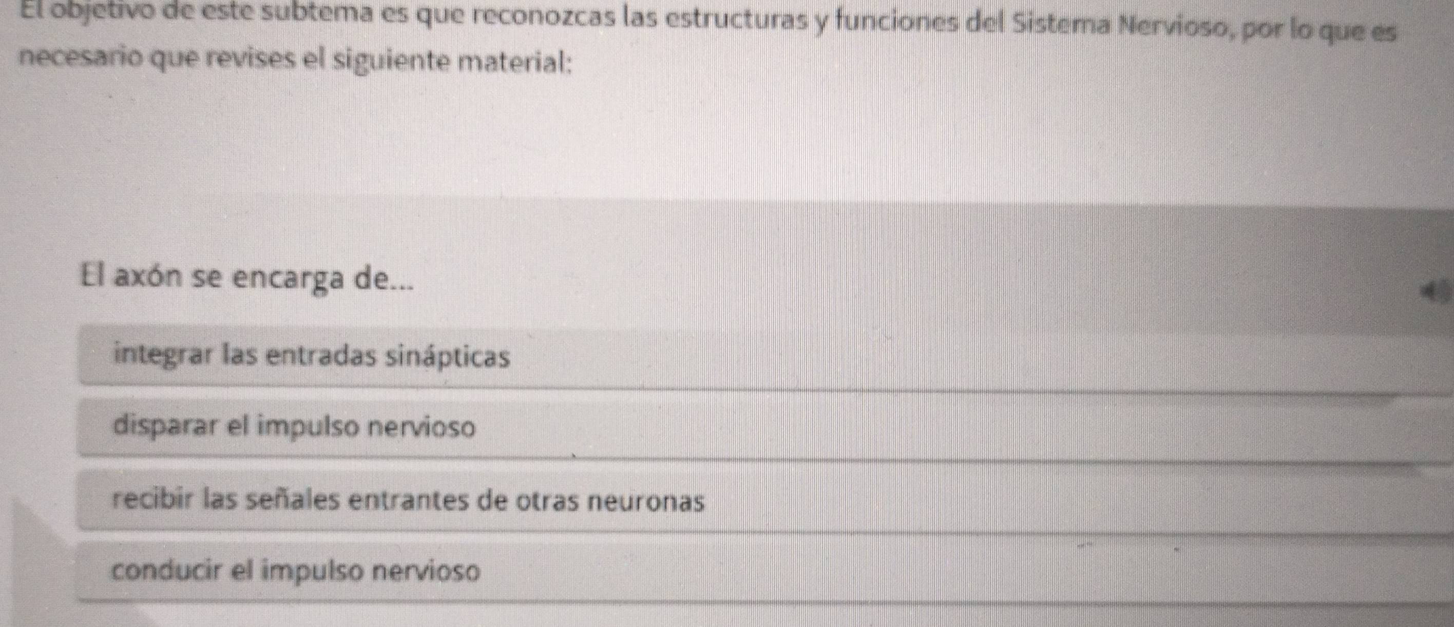 Resuelto:El objetivo de este subtema es que reconozcas las estructuras ...