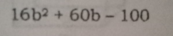 16b^2+60b-100