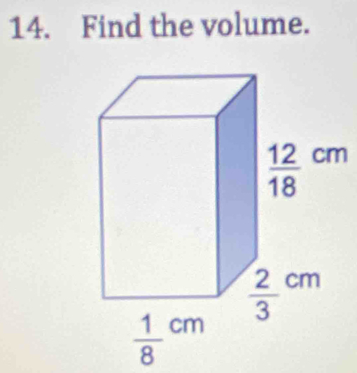 Find the volume.