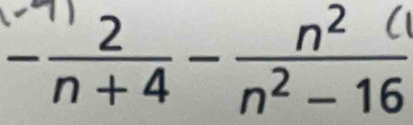 n+4 -n²-16