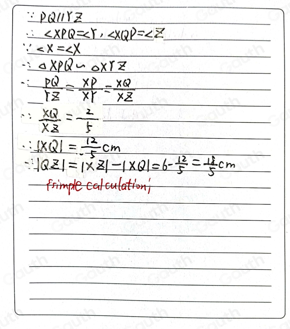 Solved: In triangle xyz, |xy|=5cm, |yz| = 8Cm and |XZ|=6cm. Pis a point ...