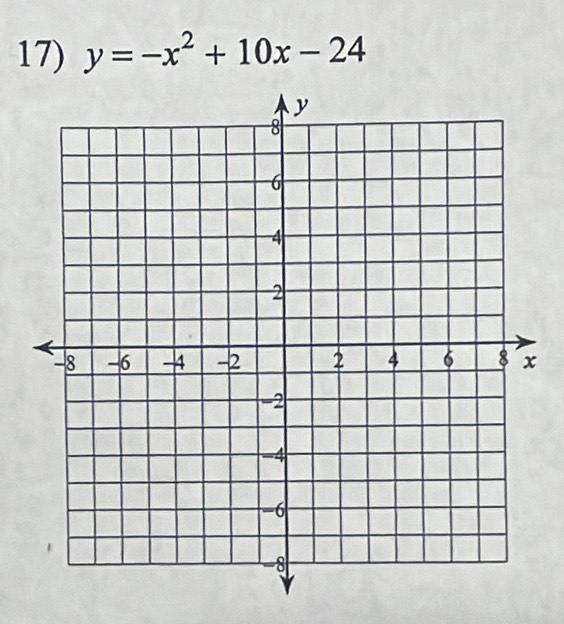 y=-x^2+10x-24