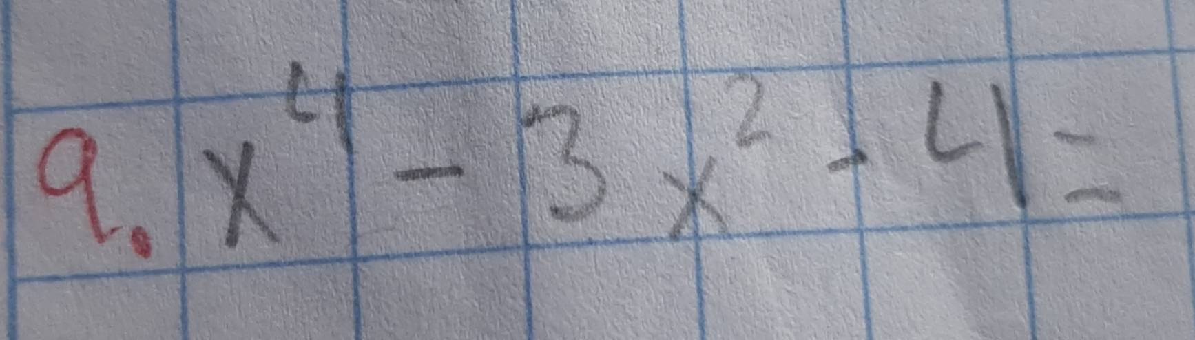 x^4-3x^2-4=