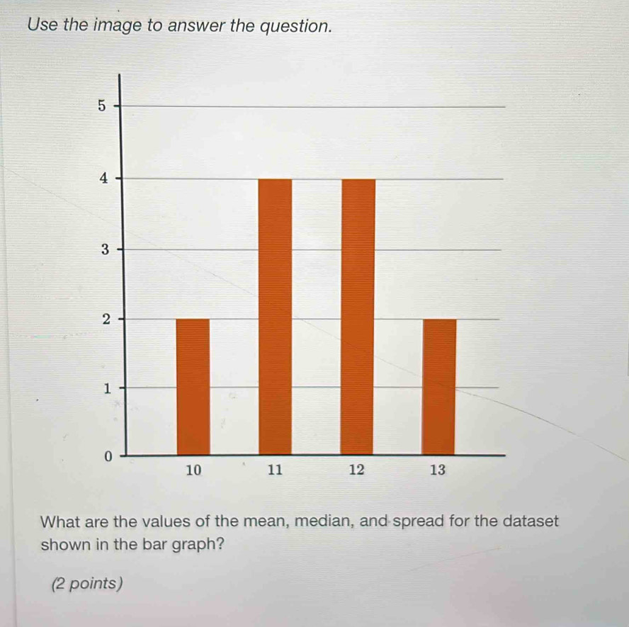 Solved: Use the image to answer the question. What are the values of ...