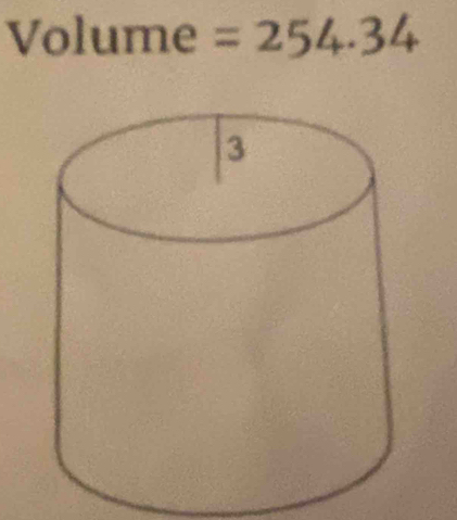 Volume =254.34