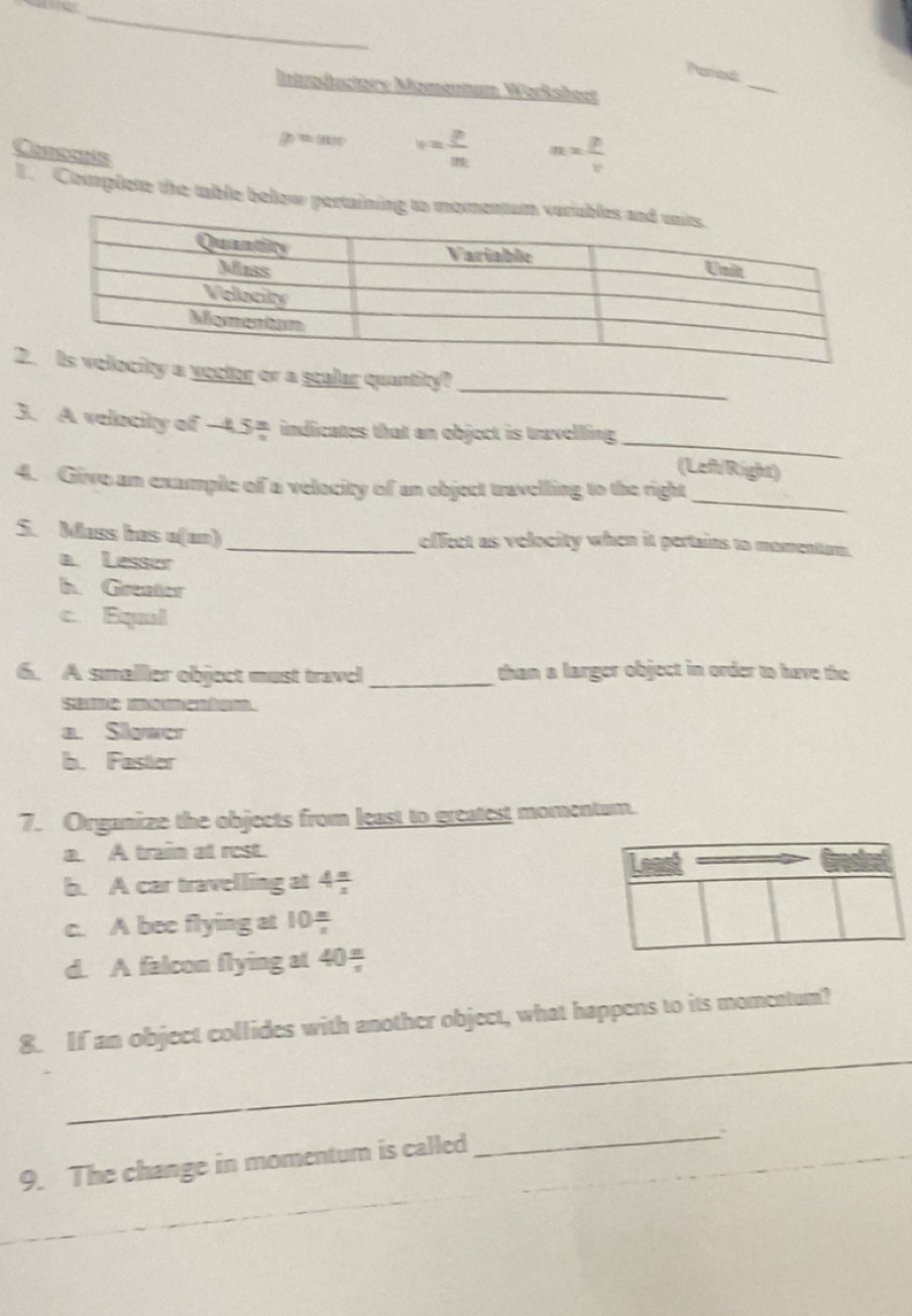 Solved Mech HW-56 Conservation of momentum in one dimensiom | Chegg.com, image size:904x1304