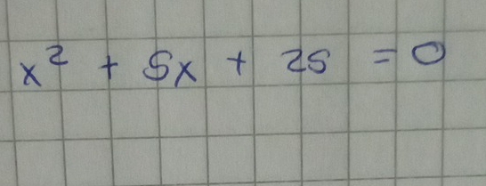 x^2+5x+25=0