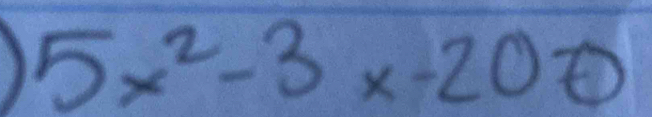 5x^2-3x-200