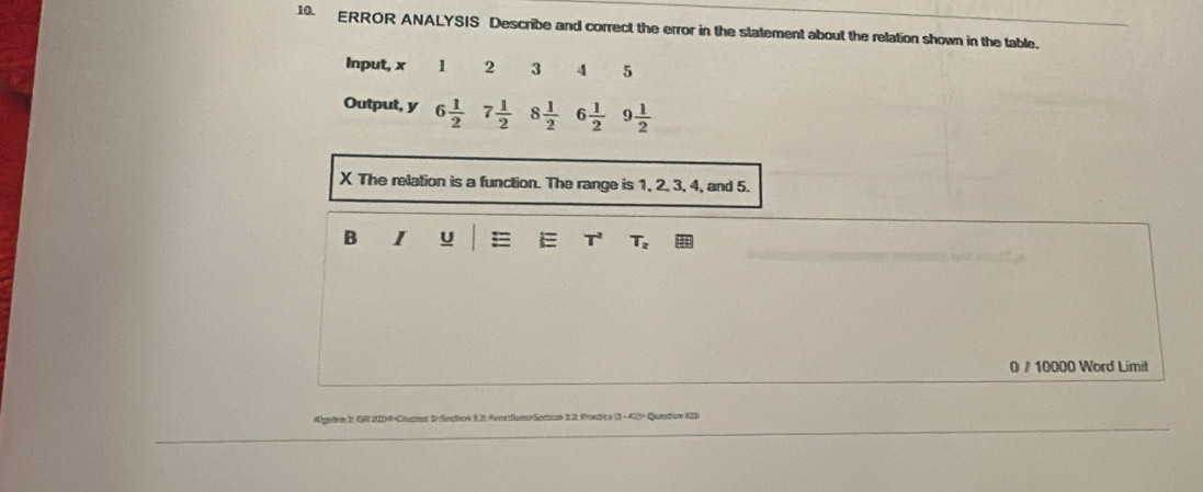 Solved: ERROR ANALYSIS Describe and correct the error in the statement ...