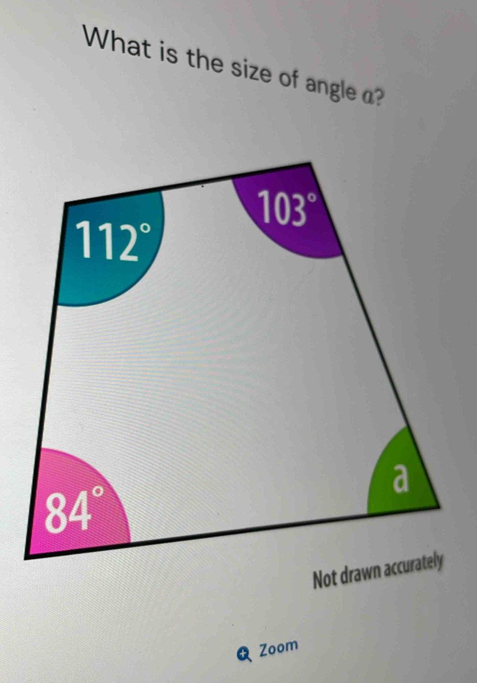 What is the size of angle ?
Zoom