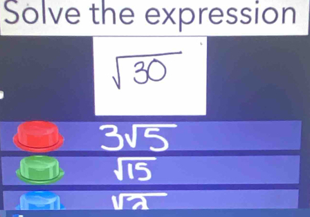 Solve the expression