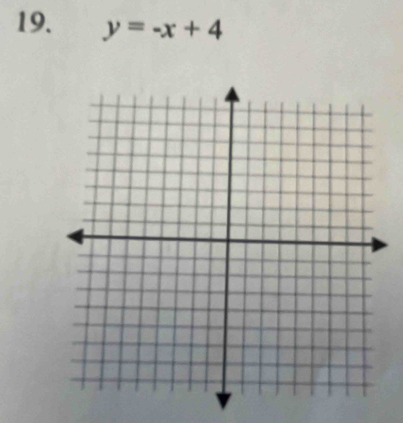 y=-x+4