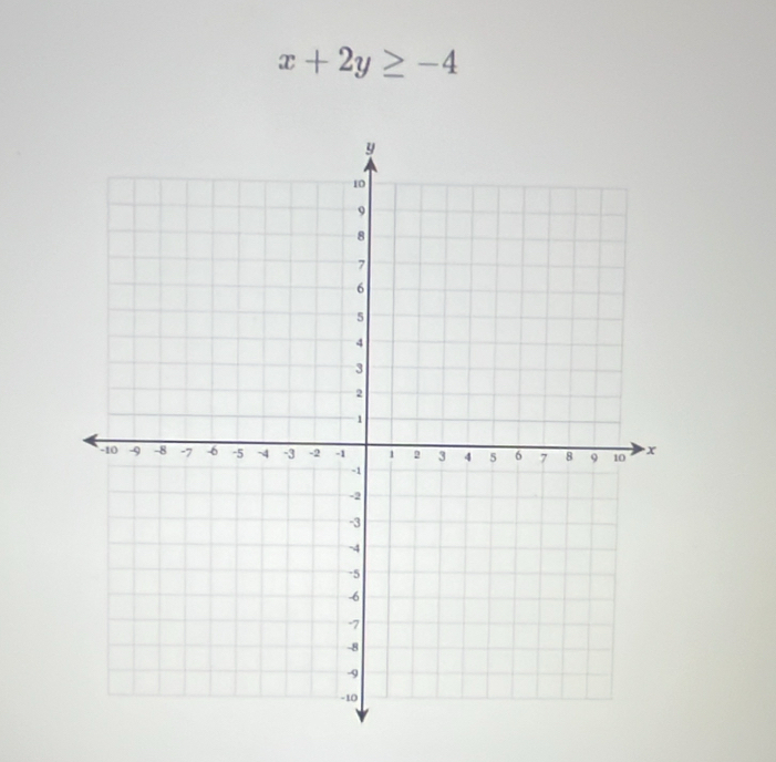 x+2y≥ -4