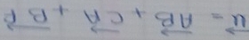 vector u=vector AB+vector CA+vector BF