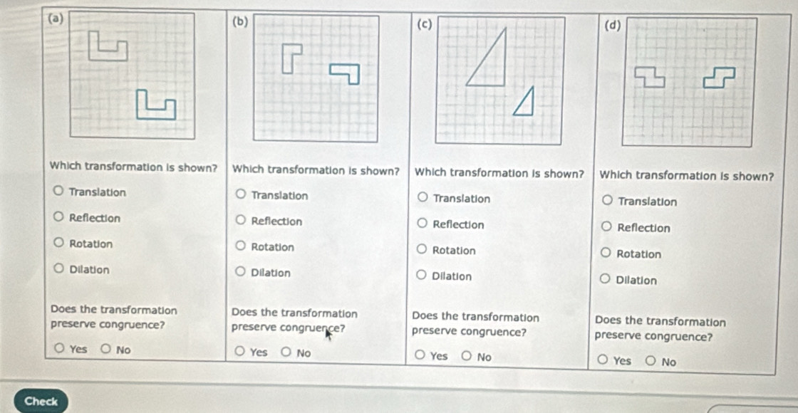 Solved: Which transformation is shown? Which transformation is shown ...