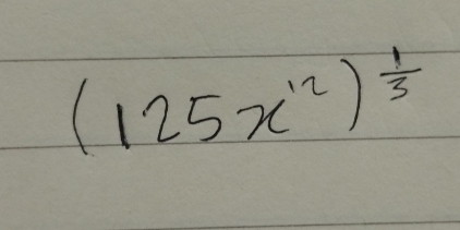 (125x^(12))^ 1/3 