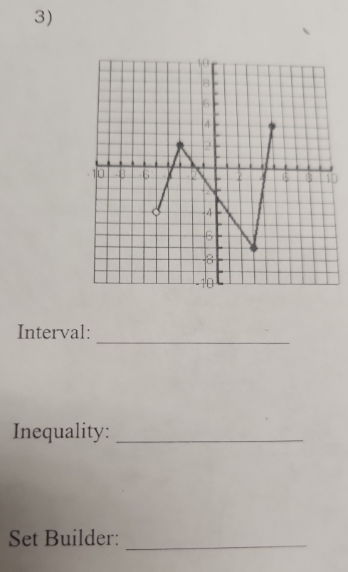 Interval: 
Inequality:_ 
Set Builder:_