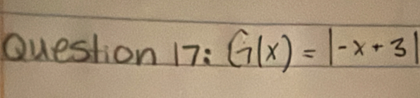 G(x)=|-x+3|