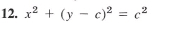 x^2+(y-c)^2=c^2