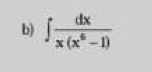 ∈t  dx/x(x^6-1) 