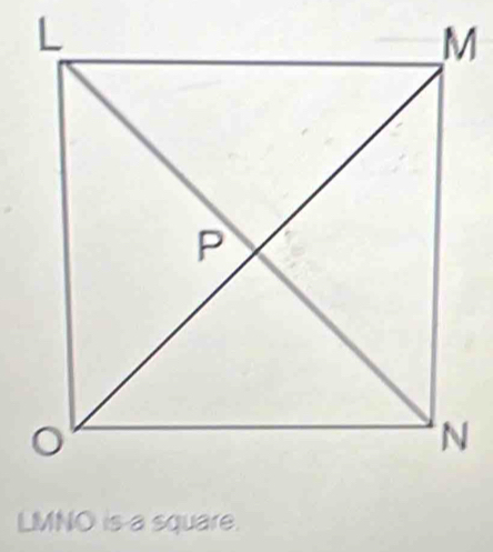 LMNO is a square.