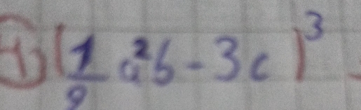 ( 1/2 a^2b-3c)^3