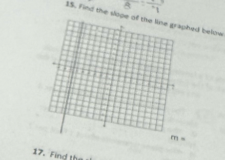 Find the sloge ophed below
m=
17. Find the