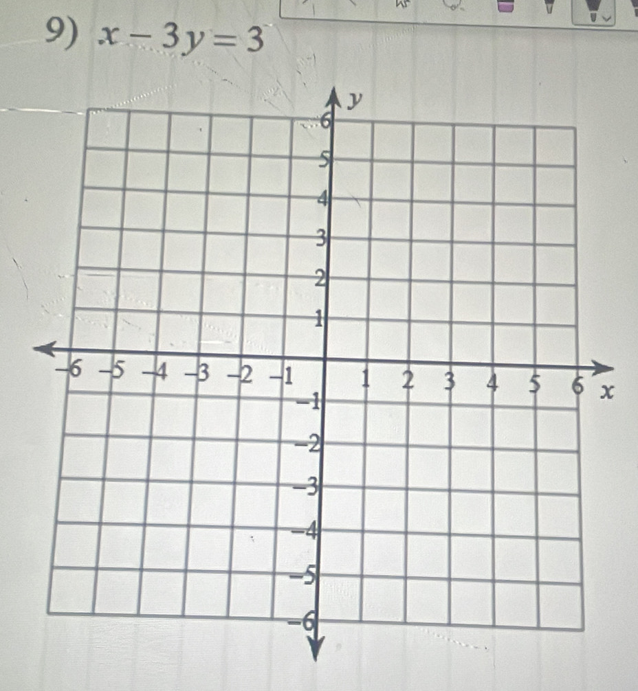 nr 
9) x-3y=3
x