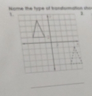 Name the type of transtormsition sto 
1. 
_