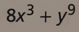 8x^3+y^9