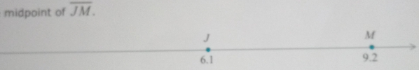 midpoint of overline JM.