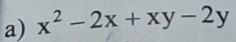 x^2-2x+xy-2y