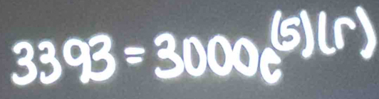 3393 = 3000()lr)