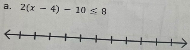 2(x-4)-10≤ 8